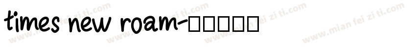 times new roam字体转换